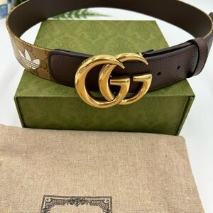 Unisex Gucci, X Adidas,marmont GG belt size 34 inches/85 cm